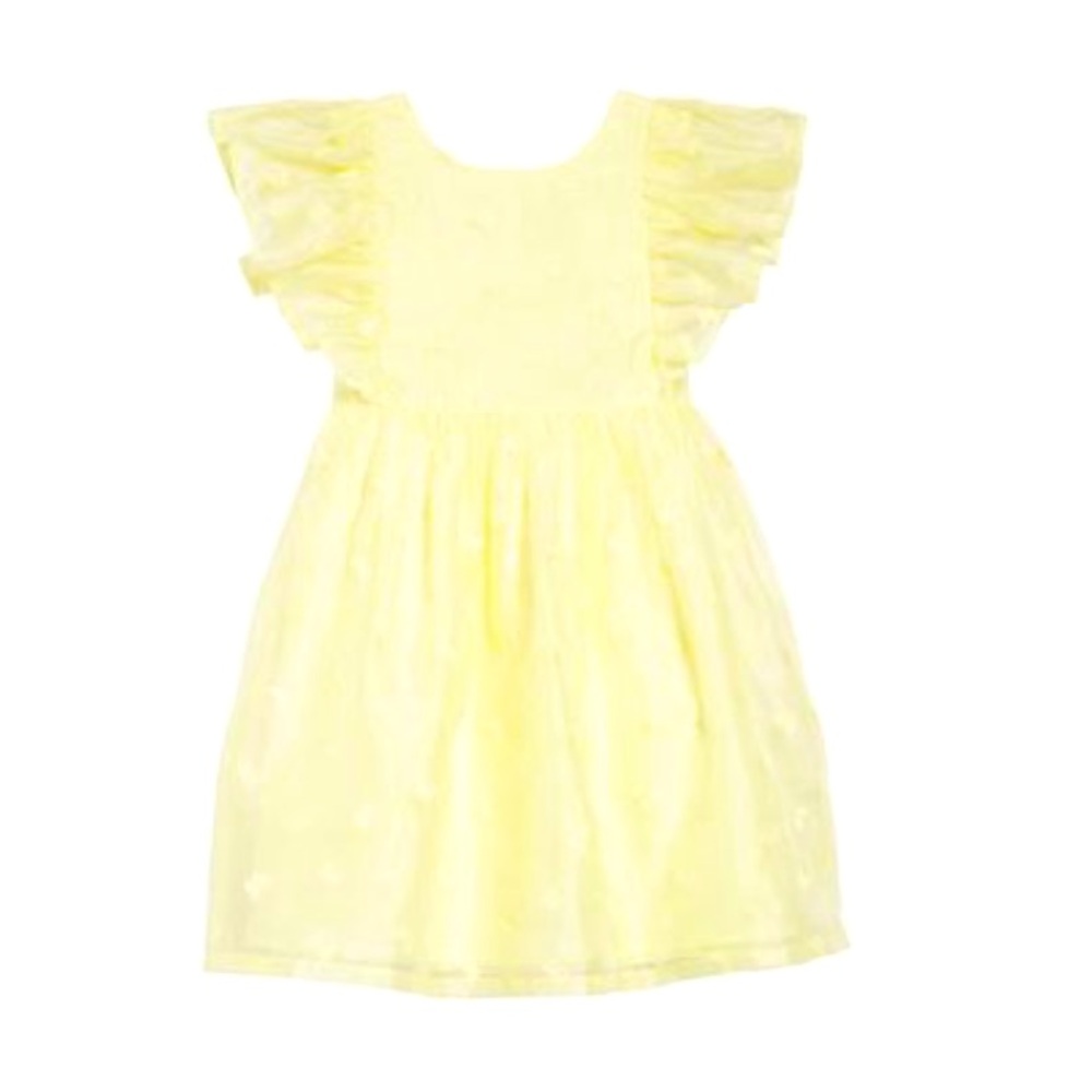 Yellow butterfly flutter dress by Nordstrom
